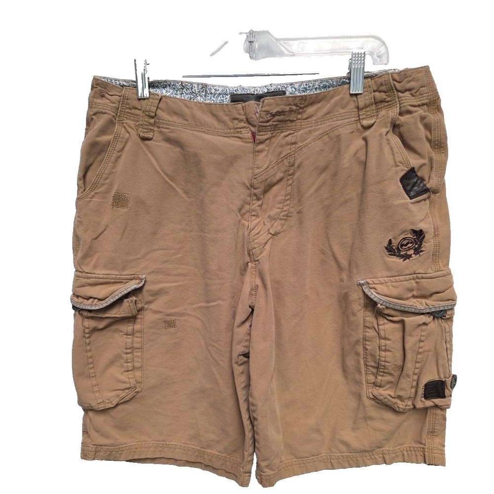 Vintage Billabong Shorts Mens 34 Cargo Distress Logo Embroidered Surf Skate Y2K‎